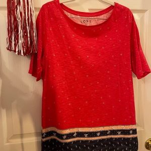 LOFT vintage tee in large